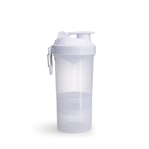 Smartshake Original2Go, Shaker per Cibo e Bevande nutrizionali Unisex Adulto, Pure White, Taglia Unica