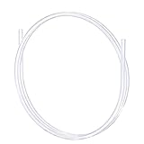FOCMKEAS 1M PTFE Teflon Tube,2mm ID×4mm OD,Hyaline Ultra-Smooth PTFE Teflon Tubing,Heat-Resistant up to 260°C,Suitable for Bowden 3D Printer/Industrial Equipment