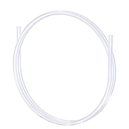 FOCMKEAS 1M PTFE Teflon Tube,2mm ID×4mm OD,Hyaline Ultra-Smooth PTFE Teflon Tubing,Heat-Resistant up to 260°C,Suitable for Bowden 3D Printer/Industrial Equipment