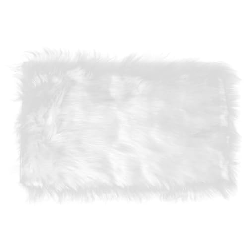 Alipis Tapete de Uñas Esponjoso Blanco para Fondo Fotográfico Accesorio para Fotos de Joyería y Maquillaje Mantel Decorativo para Mesa Fondo de Fotografía Profesional para Productos