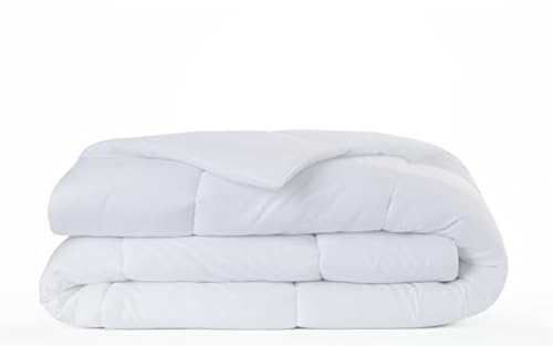 Todocama   Edredón, Relleno nórdico de Fibra, 3003, antiácaros, otoño Invierno, 300gr/m², Color Blanco (Todas Las Medidas Disponibles). (Cuna 60/70 80x160 cm)