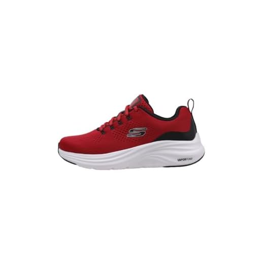 Skechers Vapor Foam, Zapatillas Hombre, Red Mesh/Synthetic/Black Trim, 43 EU