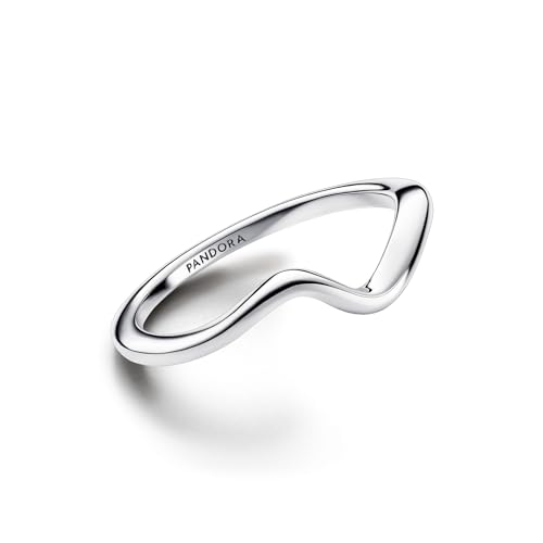 PANDORA Timeless Anello in argento Sterling ondulato, 50