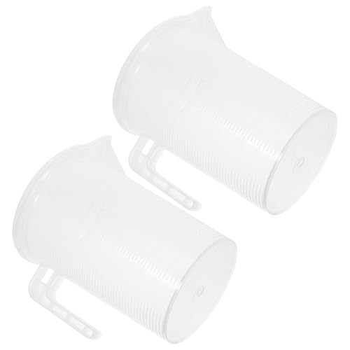 Jarra medidora grande de 3,5l MAGICLULU con tapa de plástico transparente para tiendas de té 2