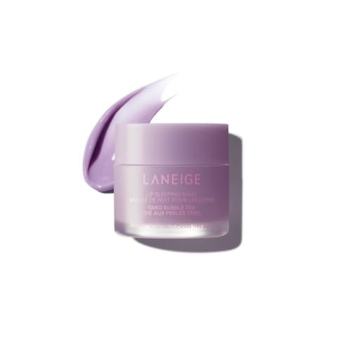 Image of LANEIGE Lip Sleeping Mask: Hydrating & Nourishing Korean Overnight Lip Treatment Mask with Shea Butter, Vitamin C & Murumuru, Antioxidants For Flaky, Dry Lips | Korean Skin Care, Taro Bubble Tea