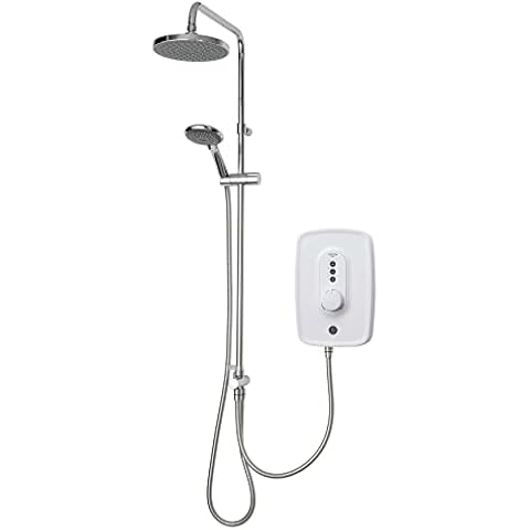 Triton Danzi DuElec Electric Shower with Rainfall Head Cover