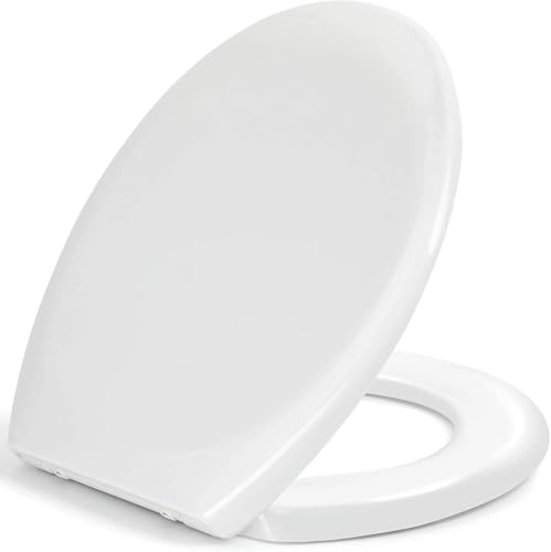 Toilet Seat, Soft Close Toilet Seats White with...
