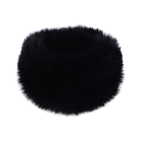 Queenbox 19.7in Faux Fur Winter Wrap Circle Loop Collar Scarves Neck Warmer for Winter Coat Dress, Red2