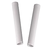 7' Snowmobile Handlebar Grips Compatible with 7/8'' Handlebars-Cat Polaris Skidoo Ultra Tacky Diamond Grip Surface is Soft and Comfortable(A Pair of White)