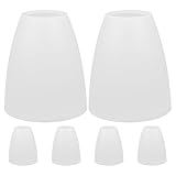 Apparence élégante : présente un design minimaliste qui s’harmonise avec les styles de décoration intérieure, cache-lampe de chambre, abat-jour en plastique blanc