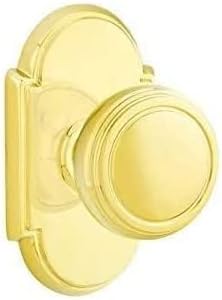 Miniatura 5 de Emtek Juego de paso, roseta estilo 8, perilla Norwich, níquel pulido US14