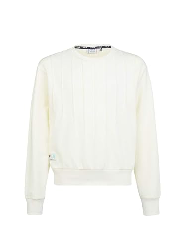 Sweat enfant blanc Fila Fat0017 : le pull robuste facile à laver