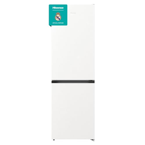 Hisense RB390N4CW10 - Frigorífico Combi No Frost, Capacidad Neta 300 L, 185 cm Alto, Eco Mode, Botellero, Silencioso 38 dBA
