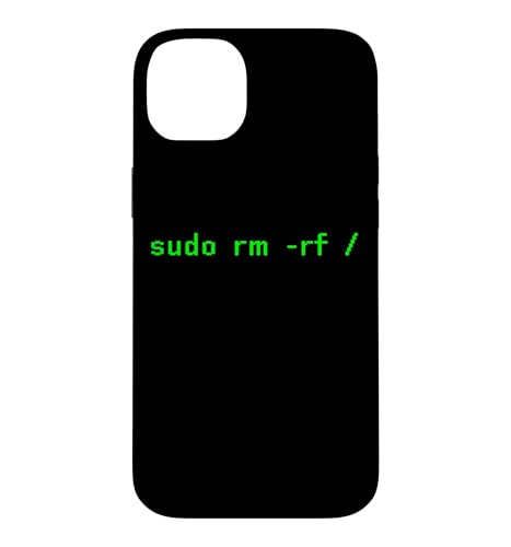 Sudo rm -rf/Funny Linux �V�F�� �v���O���~���O �R�[�f�B���O �R�[�_�[ ����� �X�}�z�P�[�X iPhone 14 Plus �p