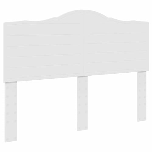 vidaXL Tête de lit avec tête de lit Blanc 140 cm Bois d'ingénierie, Tête de lit Moderne, rectangulaire, Bois résistant, Design épuré, Meuble Minimaliste pour...