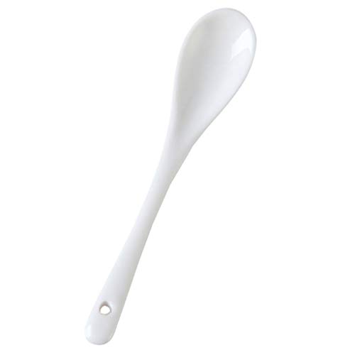 Cuchara de Café Cuchara De Taza De Cerámica Cuchara De Café Spoon Spoon Mini Cerámica Leche Cuchara 10 Piezas Set Blanco Cuchara de Sopa