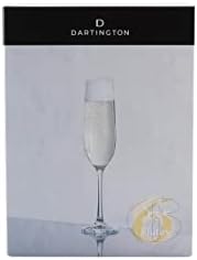 Dartington Crystal Champagne Flutes Set of Six Glasses