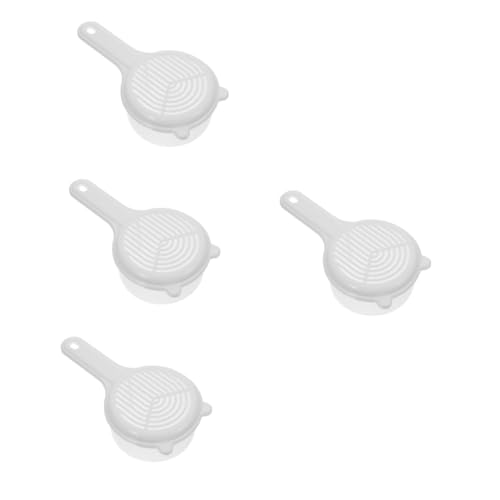 Holibanna 4 Piezas Cesta De Drenaje De Fruta Drenar Cuenco De Bochas Mantener Cernido Recipiente Coladores Limpieza Puré Malla Cosecha Bol Lavar El Páginas