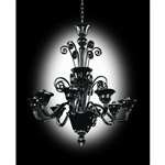 Savoy House Accessories 2 9003 8 94 Murano 8 Light Chandelier Black Finish