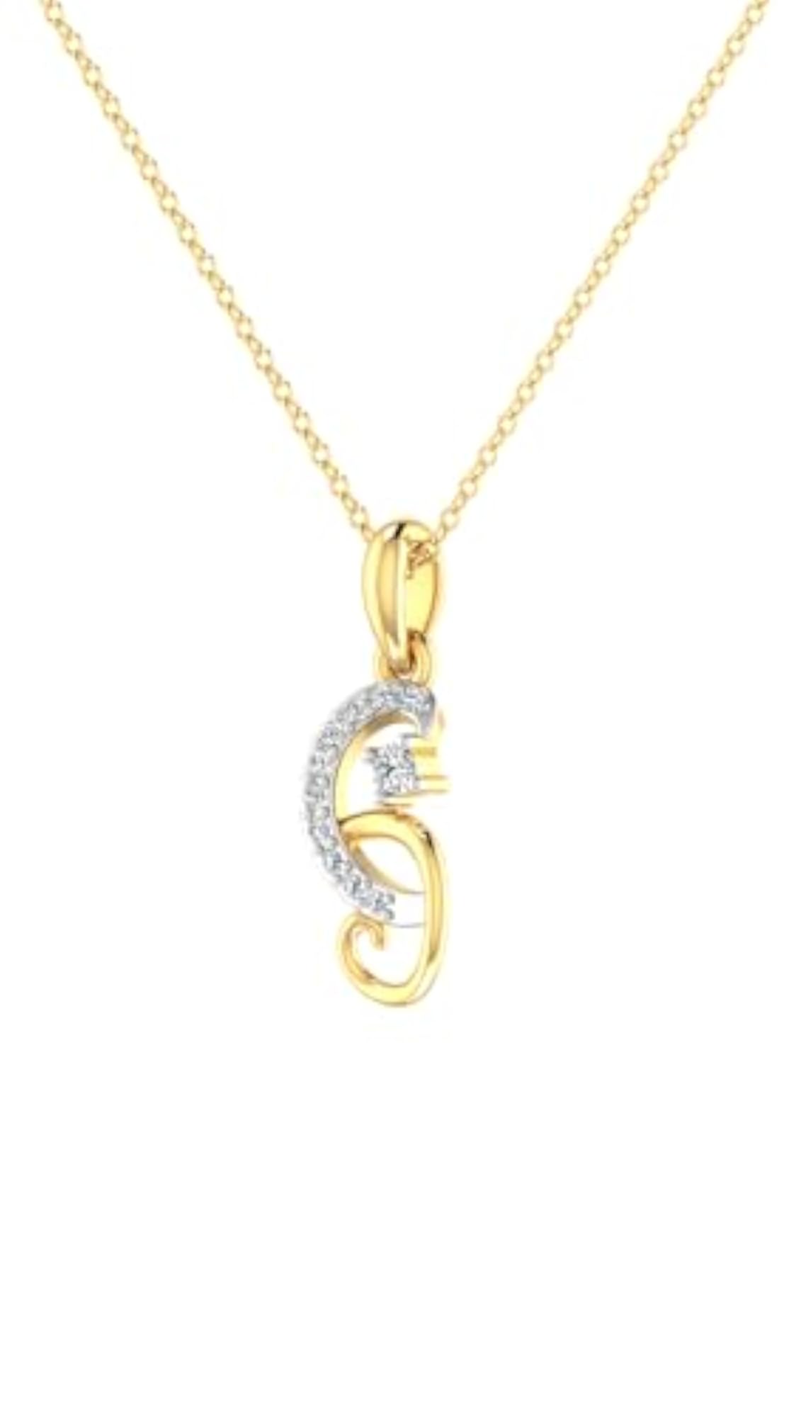 Women's Yellow Gold 14KT Pendant, Elegant Gift