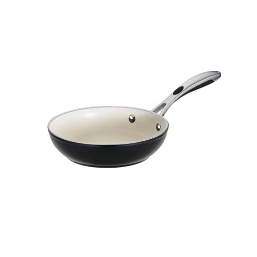 Image of For Tramontina Frying Pan 8 in. Dia Ceramic Nonstick Metallic Black Dishwasher Safe