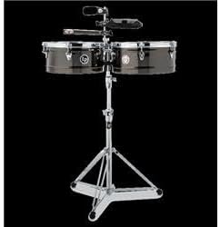 0.93 in. Karl Perazzo Top-Tuning Timbales Black Nickel & Chrome