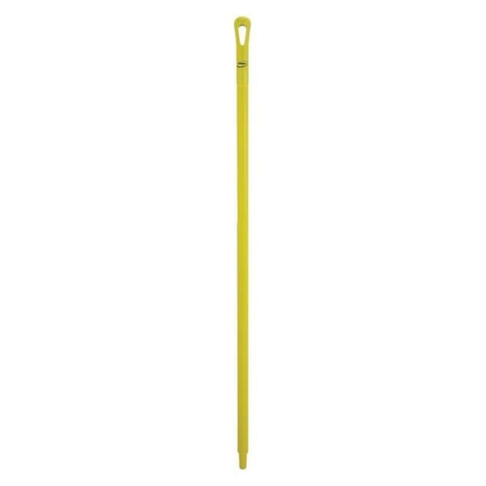 Vikan 51" Color Coded Handle, 1 1/4 in Dia, Yellow, Polypropylene 29606-1 Each
