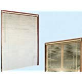 PEBSHOP Store vénitien Ventana en PVC pré-monté (60 x 130 cm) Blanc