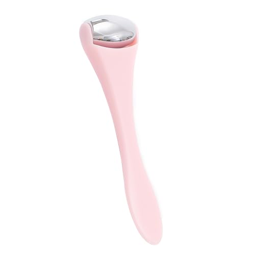 Hoite Mini Rodillo de Hielo para Ojos, Rodillo de Hielo para Cara y Ojos, Mini portátil, reducción de Arrugas, Cuidado de la Piel para Masaje Facial y Ocular, Color Rosa