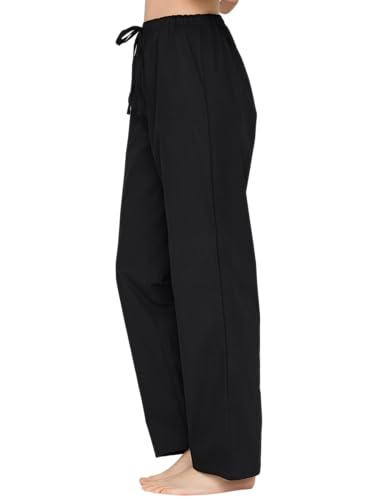 Image of CYZ Women's 100% Cotton Woven Poplin Sleep Pajama Pants