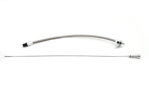 CFR Stainless GM 4L60E Firewall Mount Flexible Transmission Dipstick