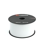LabelTac High Performance Weatherproof 10-Year Vinyl Label Supply, Industrial Label Tape for LabelTac 4 & Pro X Printers, Durable Facility & Warehouse Label Material - White, 2.5