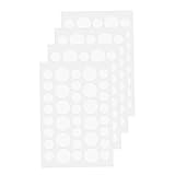 Patchs pour enlever les étiquettes de peau, patchs pour enlever les étiquettes de peau, élimination des grains beauté du visage, du cou, des verrues, autocollants blancs 144 pièces, élimination