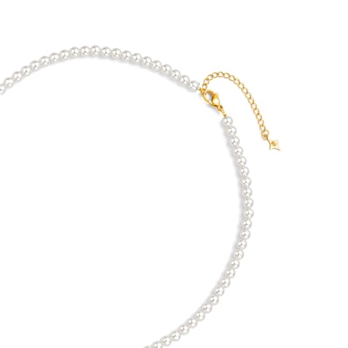 Fish Pearl Necklace for Women Freshwater Pearl Baroque Goldfish Necklace for Mom Daughter, 18k Gold-plated, 14-20mm Pearls, 18" + 2.5" Extender, Anniversary Birthday Gift for Her4