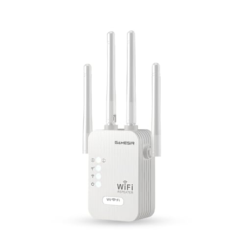 Image of GameSir WiFi Repeater 300Mbps Wireless Range Extender | 4 High-Gain Antennas | WiFi Signal Booster for Home, Office, | Supports WPS, AP & Repeater Mode (7)