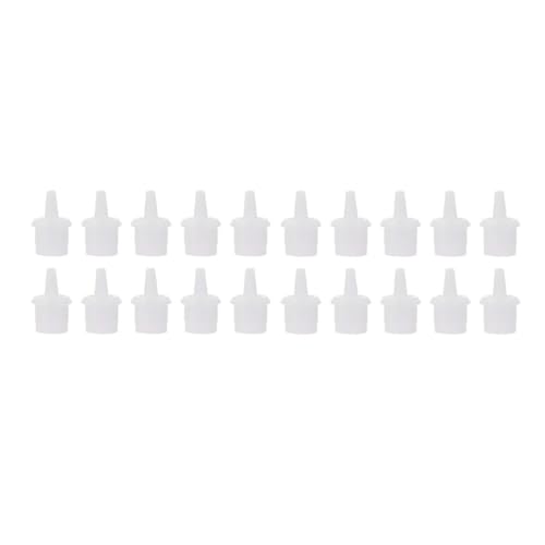 NULYLU Replacement Lash Bottle Tip 50pcs Eyelash Extension Applicator Nozzles Waterproof