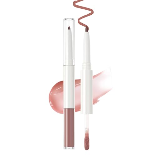 Lápiz Delineador de Labios,Resistente al Agua, No Pegajoso, de Larga Duración,Brillo Voluminizador Hidratante con Efecto Tinte | para Casa, Oficina, Escuela, Viajes, Exteriores, Regalos de Cumpleaños