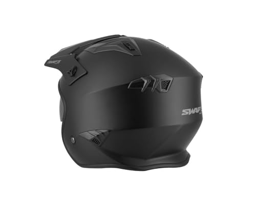 Casque Swaps Jet S769 Trooper Noir Mat 2XL idéal pour la ville