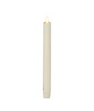 Autonomía 120 horas Luminara Vela Led Candelabro 3cm Ø x 23cm Llama en Movimiento, Marfil, Pequeño