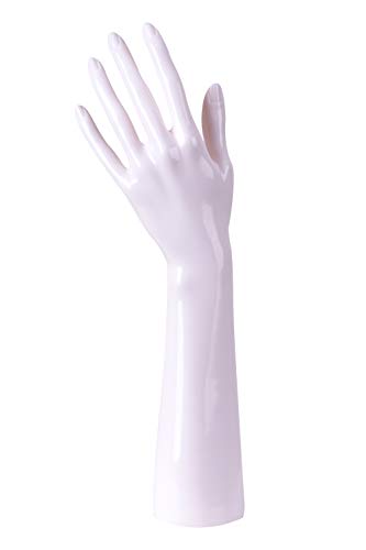 Dila GmbH Damenhand Dekohand Ringhalter 36 cm Weiß Glänzend Mannequin Schaufensterpuppe