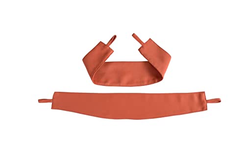 Miuco Room Darkening Thermal Insulated Grommet Window Blackout Curtains Panels For Livingroom 1 Pair 52X84 Inch Rust, Bonus 2 Tie Backs Included #TOP7