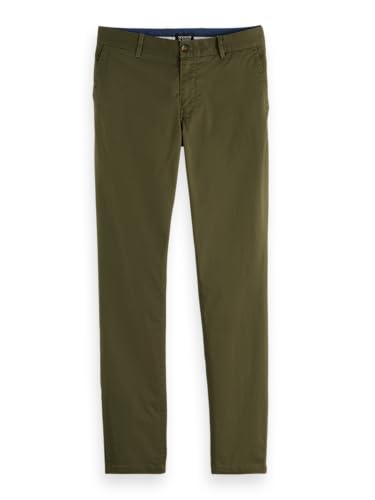 Scotch & Soda Pantalon Chino Mott pour Homme, Kaki, 30W / 34L
