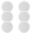 Lunabode LED 7.5" Flush Mount Ceiling Light, Light Fixtures, LED Disk Lights, Round LED Light,16.5W (120W Equivalent), 120V, 4000K, ETL, Wet Location LED Light- 4/6" J-Box(Natural White, 6 Pack)