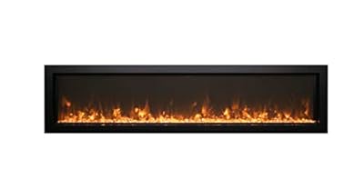 Remii WM 55" Extra Slim Electric Fireplace Slim Wall Mounted Electric Fireplace Heater with Remote Control, Smart, Adjustable Flame Colors and Speeds