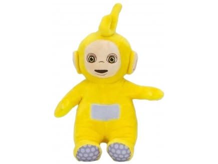 Peluche pour télétubbies laa-laa 39 cm - Set Doudou Jaune Enfant et 1 Carte Tigre