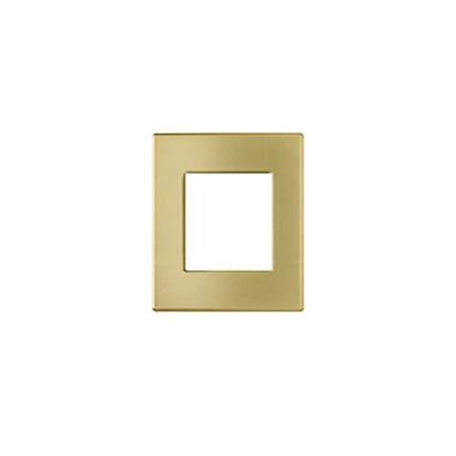 Plaque or satin Arnould 22760 enjoliveur metallique s light 2 modules