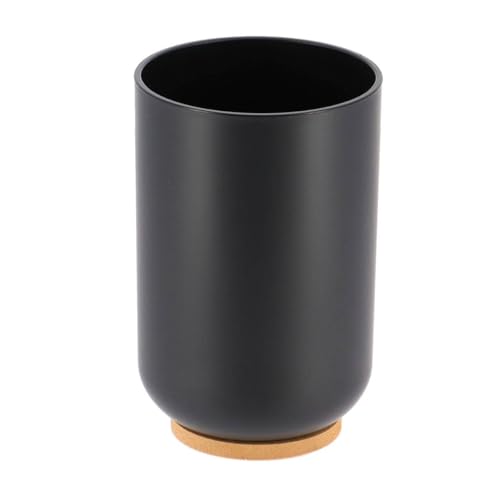 Bamboo-Based Black Padang Vanity Bathroom Tumbler Cup - Ideal as Toothbrush Holder - 10 fl oz Capacity