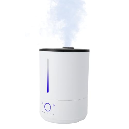 Difusor de aroma de 4 L, humidificador ultrasónico, relleno superior, humidificador eléctrico, 3 niveles ajustables, 35 dB Cool Mist Humidificador de habitación, para habitación, oficina, etc