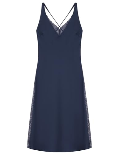 Women'secret Camisón Largo Xmas Sense Collection Nightdress, Blue, S para Mujer