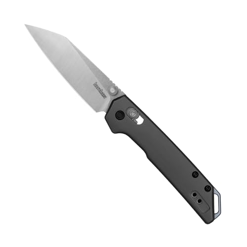Image of Kershaw Mini Iridium Folding Pocket Knife, 3 inch D2 Steel Blade, DuraLock, Aluminum Handle, Pocketclip
